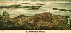 Birdseye Map of Sandusky, Ohio (1898)