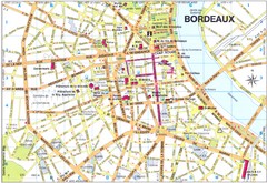 Bordeaux city Map