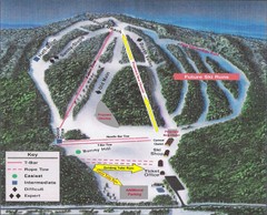 Bruce Mound Ski Area Ski Trail Map