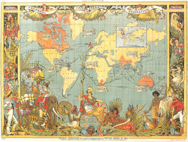 1886 British Empire Map