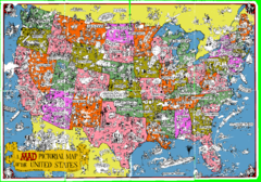 A MAD Pictorial Map of the United States...