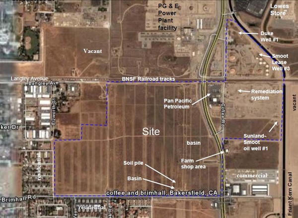 Bakersfield Commons Site Features Map