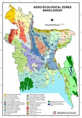 Bangladesh Agro Ecological zones Map