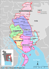 Bangladesh district Map