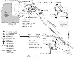 Bellevue State Park Map