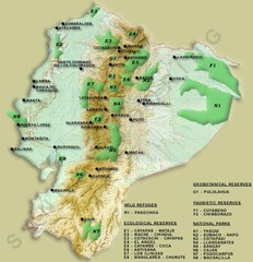 Ecuador National Parks Map