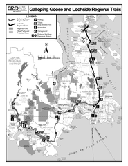 Galloping Goose and Lochside Regional Trails Map