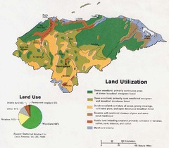Honduras Land Use and Land Utilization, 1983 Map