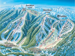 Mountain High Ski Trail Map - East and West...