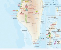 Southern Bahrain tourist Map