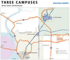 University of Buffalo Campus Maps Map