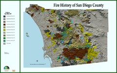 Fire History of San Diego County Map