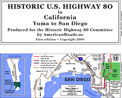 Historic Highway 80 Map