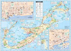 
Tourist map of Bermuda