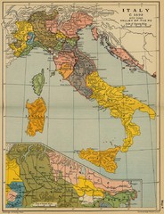1490 Italy Historical Map