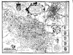 1610 Yorkshire County Historical Map 1610 Yorkshire County Historical Map