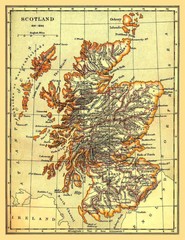 1641-1892 Scotland Map