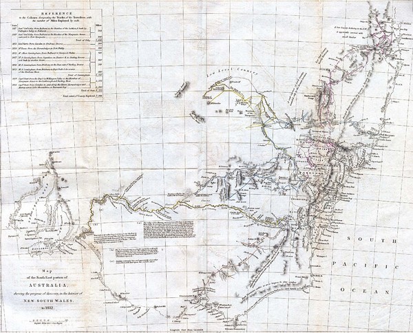 1832 South Australia Historical Map