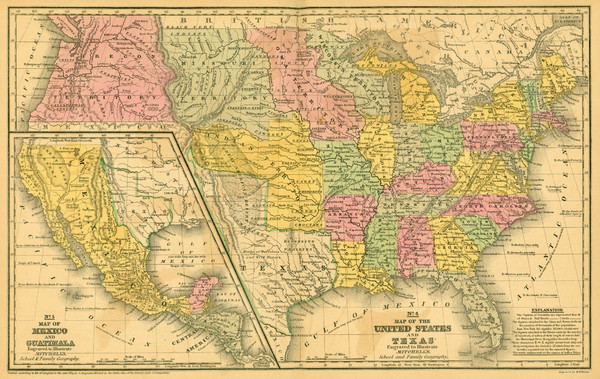 1839 United States Historical Map