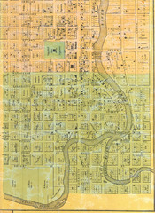 1859 Lansing Lower Town Bus District Map