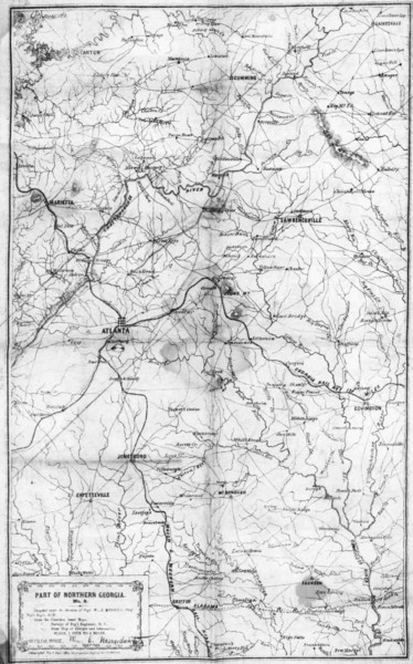 1864 Georgia Map