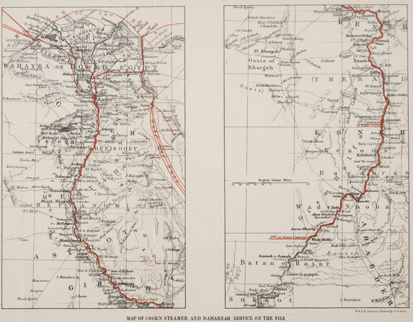 1897 Cook's Nile Map