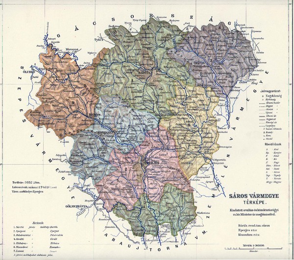 1910 Hungarian Map