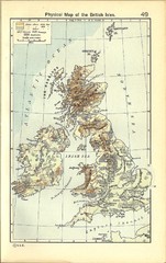 1911 British Isles Physical Map