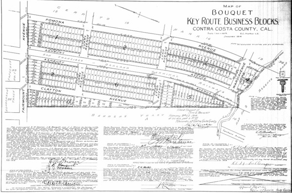 1914 Bouquet Key Route Business Block Map