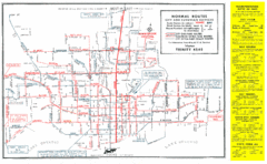 1952 Totonto Transit System Map