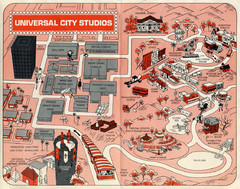 1968 Universal Studios Guide Map