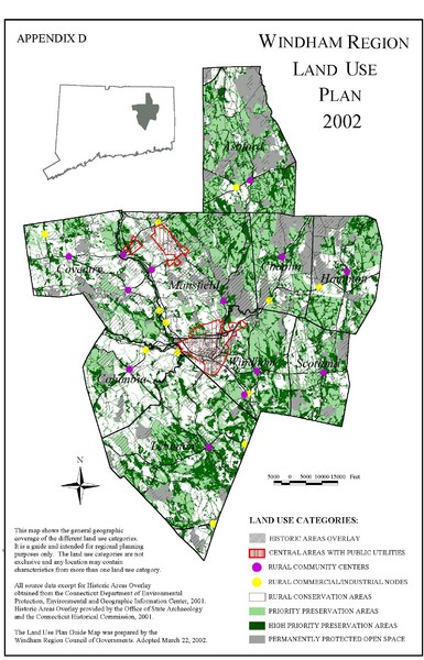 2002 Windham Region Land Use Map