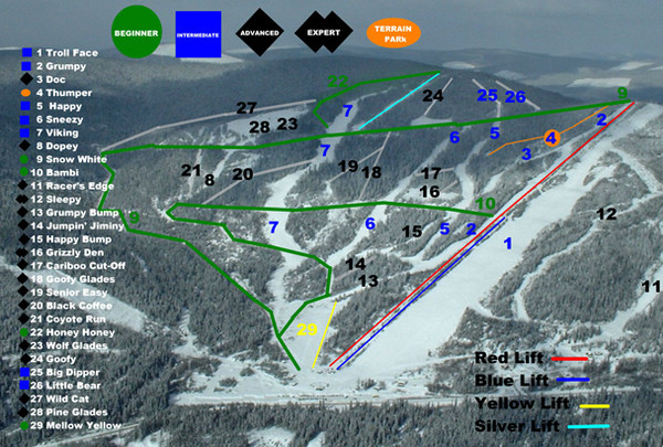 2004–07 Troll Downhill Map