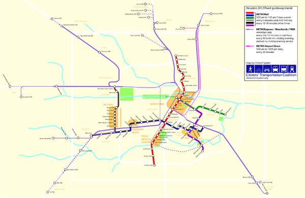 2012 Houston Metro Map