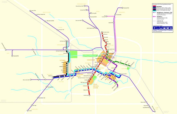 2012 Houston Transit System Map