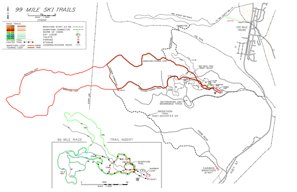 99 Mile Ski Ski Trail Map