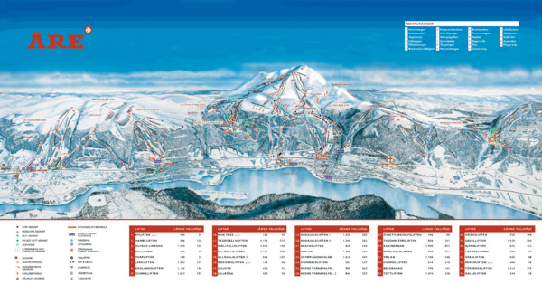 ARE Ski Resort in Sweden Map