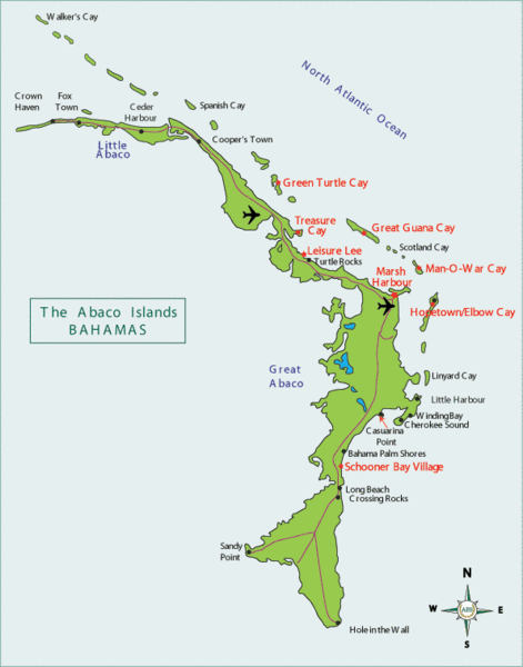 Abaco Islands Map