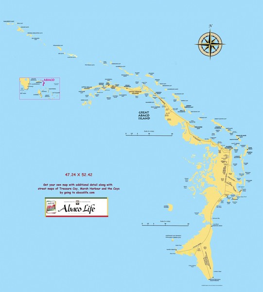 Abaco Islands Map