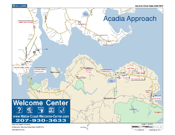 Acadia Approach Map