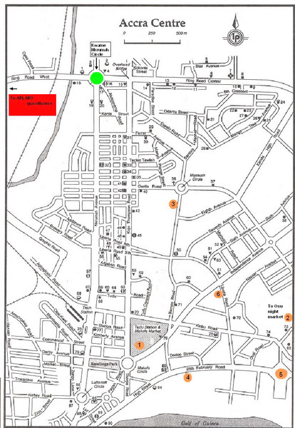 Accra Ghana Map