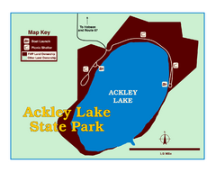 Ackley Lake State Park Map