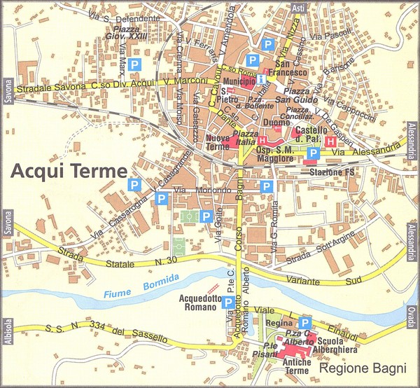 Acqui Termi Map