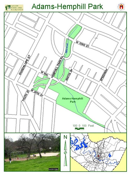 Adams-Hemphill Park Map