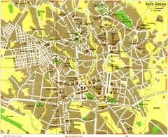 Addis Ababa Tourist Map