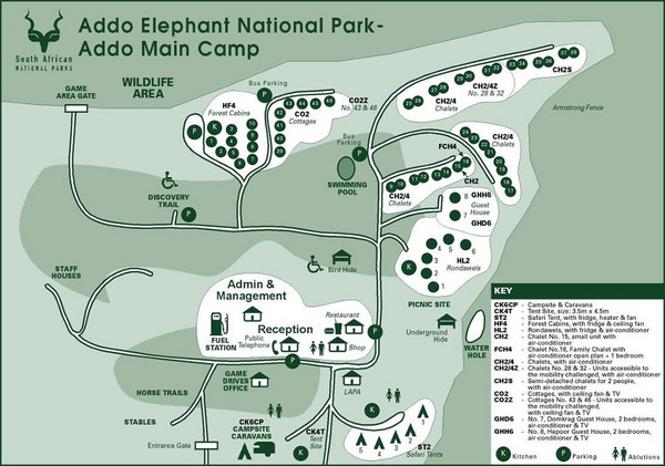 Addo Elephant National Park Map