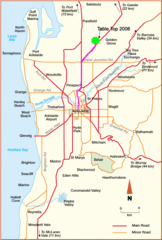 Adelaide, Australia City Map