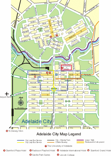 Adelaide City Map