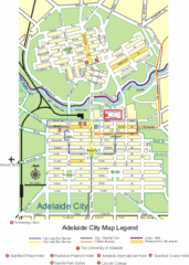 Adelaide City Map Adelaide City Map