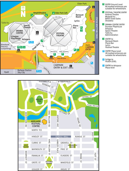 Adelaide Festival Centre Map